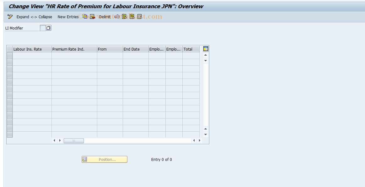 SAP TCode S_AHR_61010778 - IMG Activity: OHIJ0013