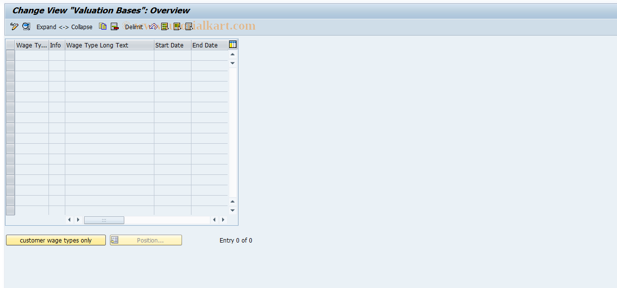 SAP TCode S_AHR_61010779 - IMG Activity: OHAXBW019