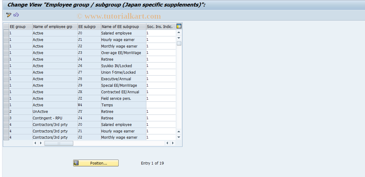 SAP TCode S_AHR_61010785 - IMG Activity: OHIJ0004