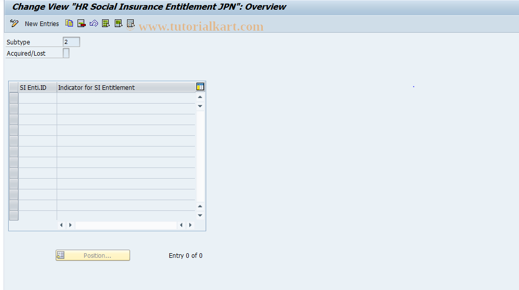 SAP TCode S_AHR_61010802 - IMG Activity: OHIJ0006