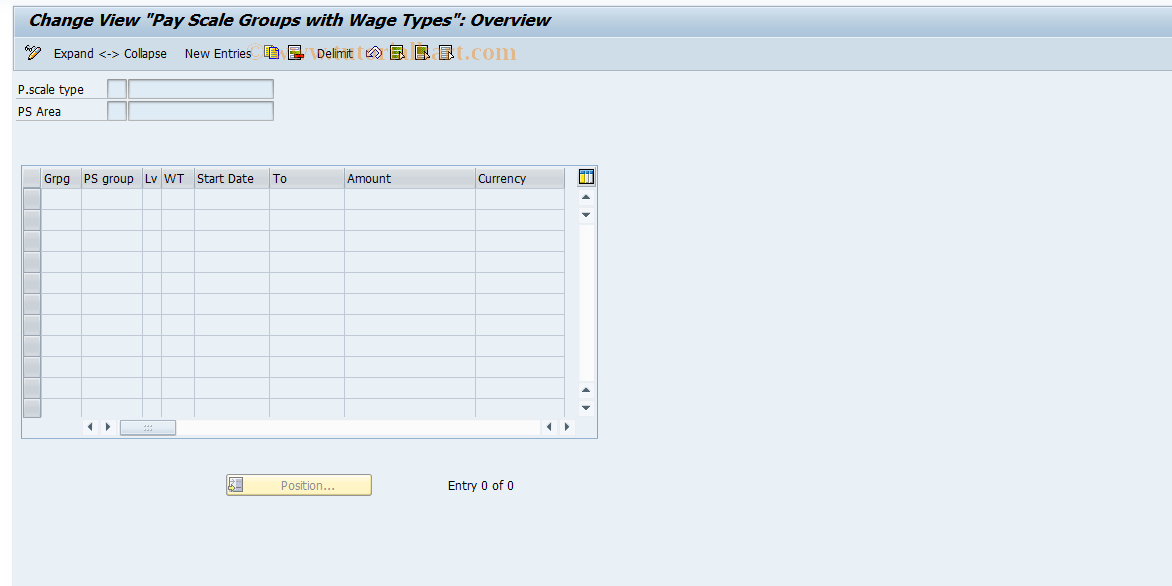 SAP TCode S_AHR_61010803 - IMG Activity: OHAXBW005