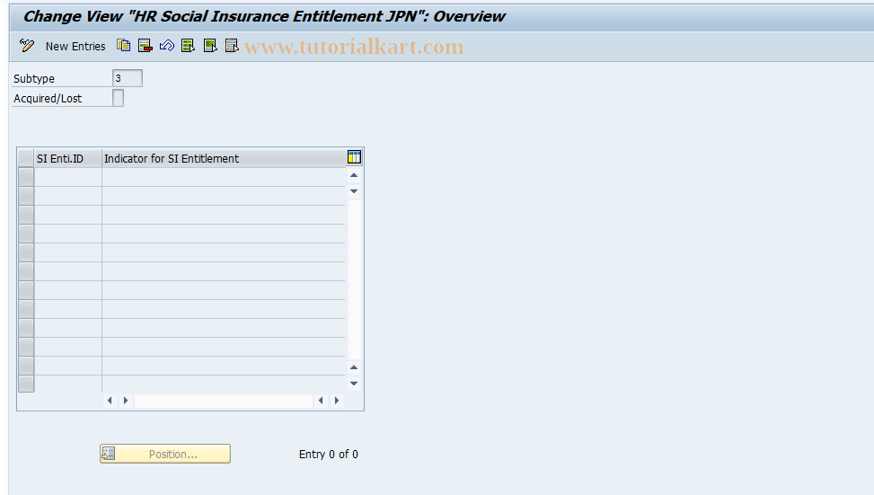 SAP TCode S_AHR_61010804 - IMG Activity: OHIJ0044