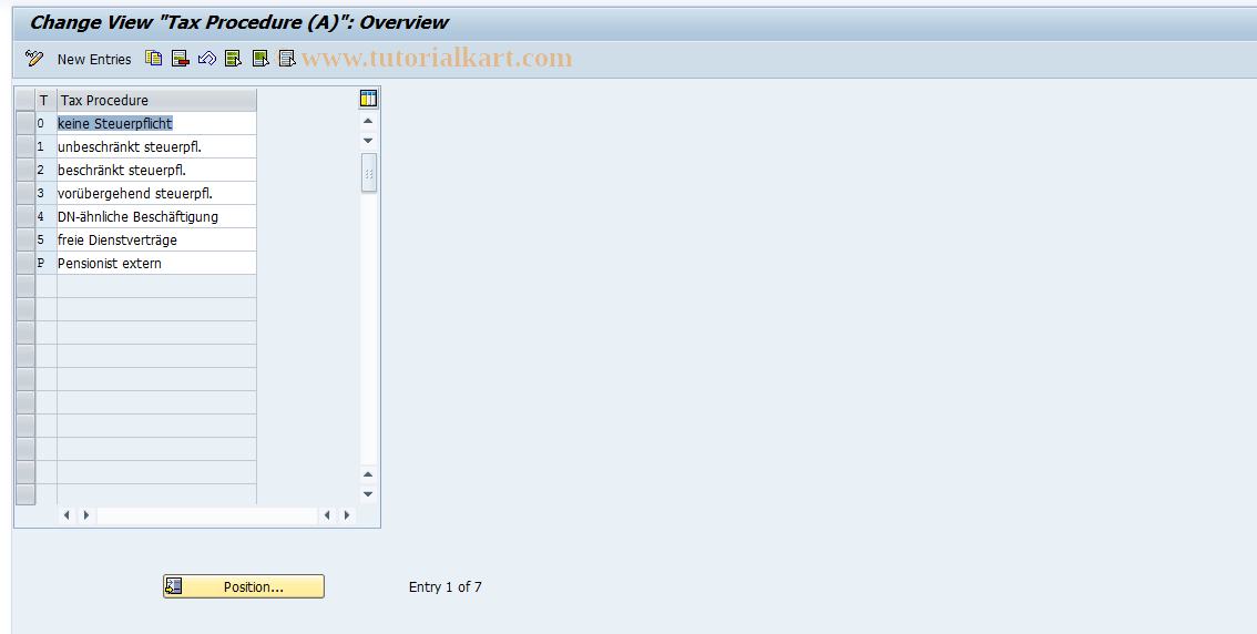 SAP TCode S_AHR_61010825 - IMG Activity: OHIA0435