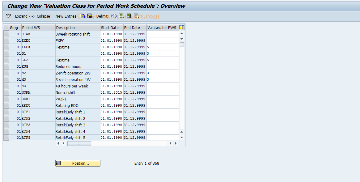 SAP TCode S_AHR_61010833 - IMG Activity: OHAXTI361