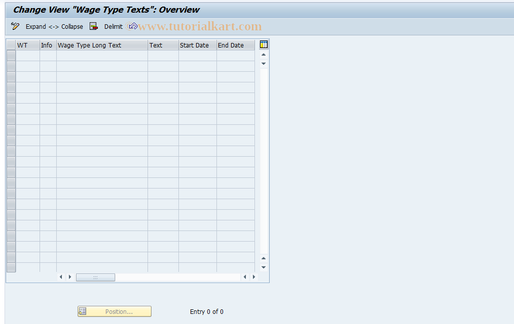 SAP TCode S_AHR_61010840 - IMG Activity: OHIJ0068