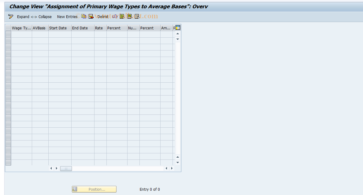 SAP TCode S_AHR_61010841 - IMG Activity: OHAX_AV_2W