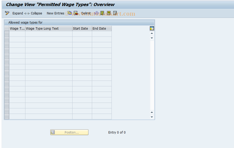 SAP TCode S_AHR_61010843 - IMG Activity: OHIJ0070