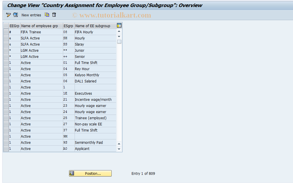 SAP TCode S_AHR_61010854 - IMG Activity: SAPCOH06