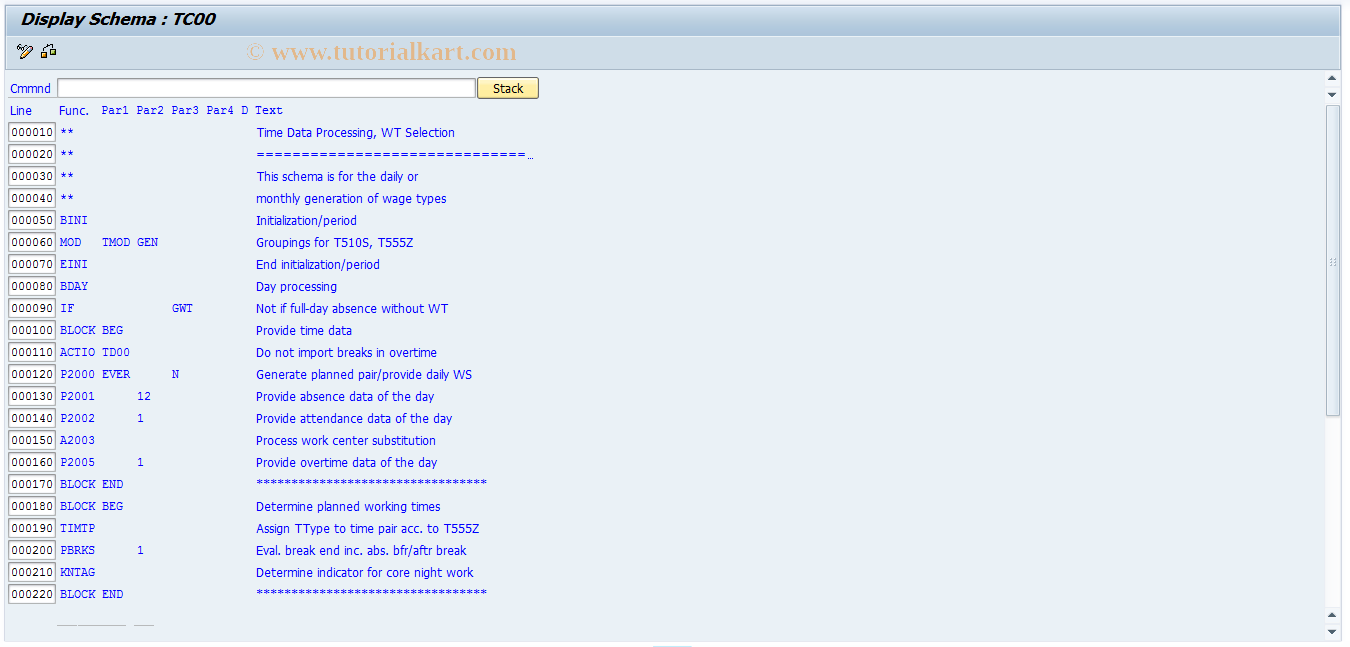 SAP TCode S_AHR_61010855 - IMG Activity: OHAXTI323