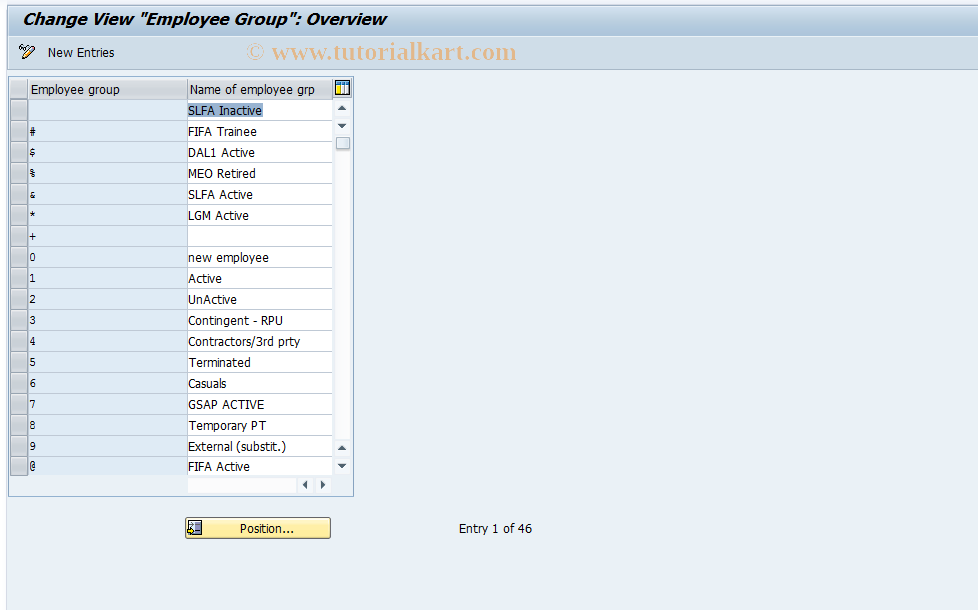 SAP TCode S_AHR_61010857 - IMG Activity: SAPCOH03