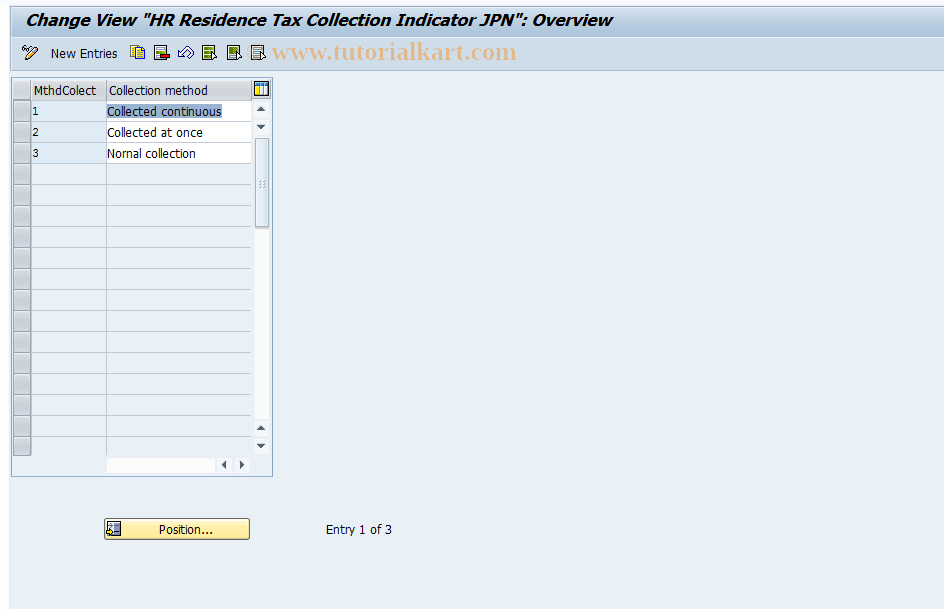 SAP TCode S_AHR_61010864 - IMG Activity: OHIJ0079