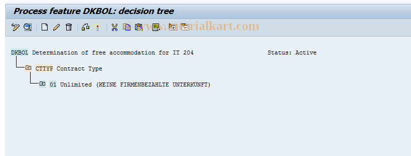 SAP TCode S_AHR_61010874 - IMG Activity: OHIMDKBOL