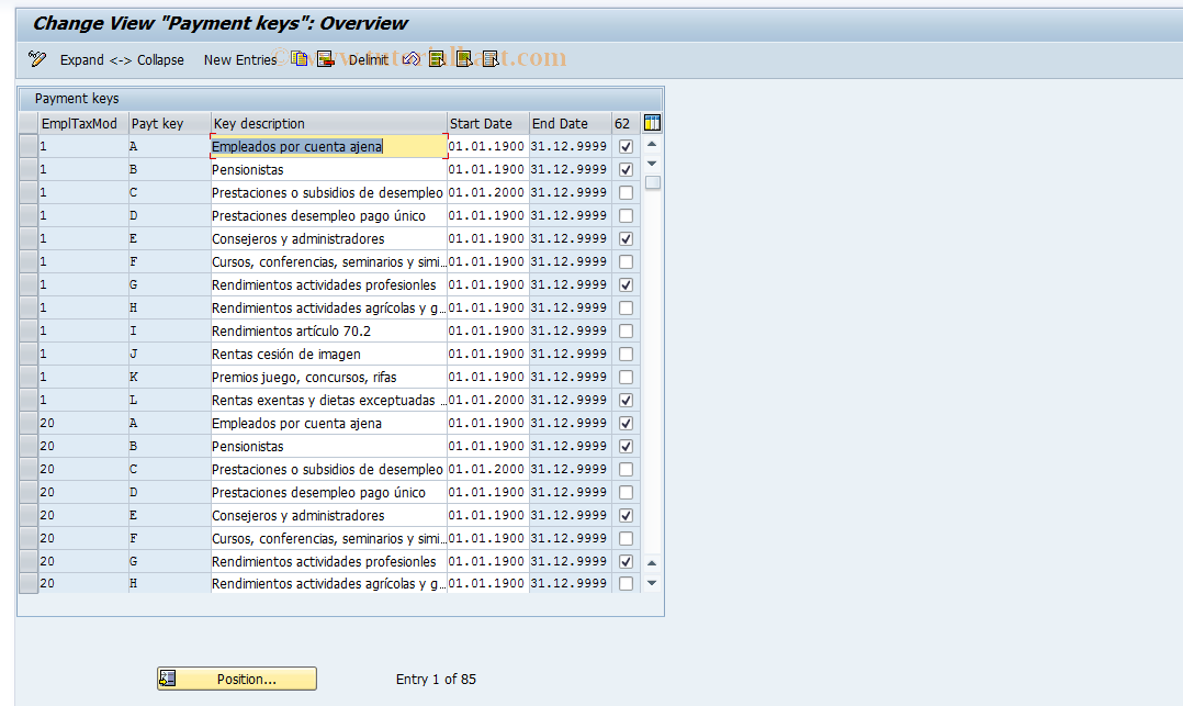 SAP TCode S_AHR_61010886 - IMG Activity: OHIE0412