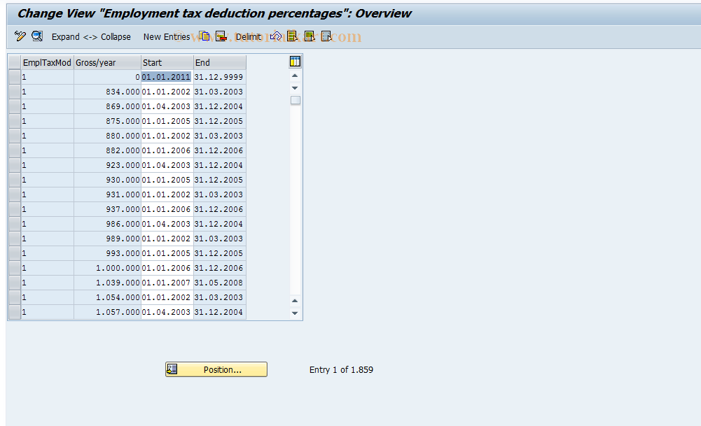 SAP TCode S_AHR_61010888 - IMG Activity: OHIE0413