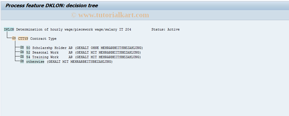 SAP TCode S_AHR_61010896 - IMG Activity: OHIMDKLON