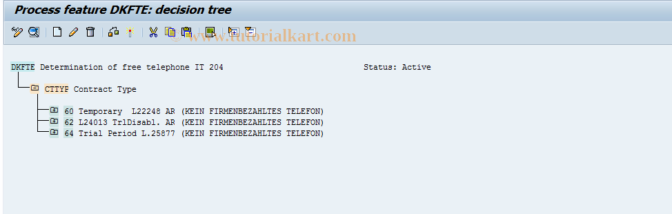 SAP TCode S_AHR_61010898 - IMG Activity: OHIMDKFTE