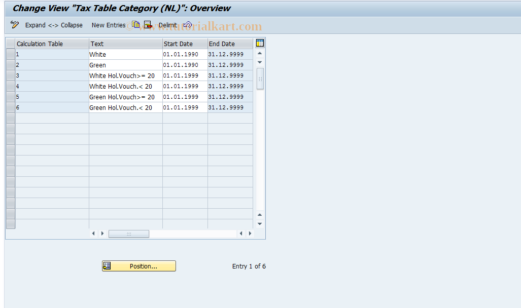 SAP TCode S_AHR_61010906 - IMG Activity: OHIN1003