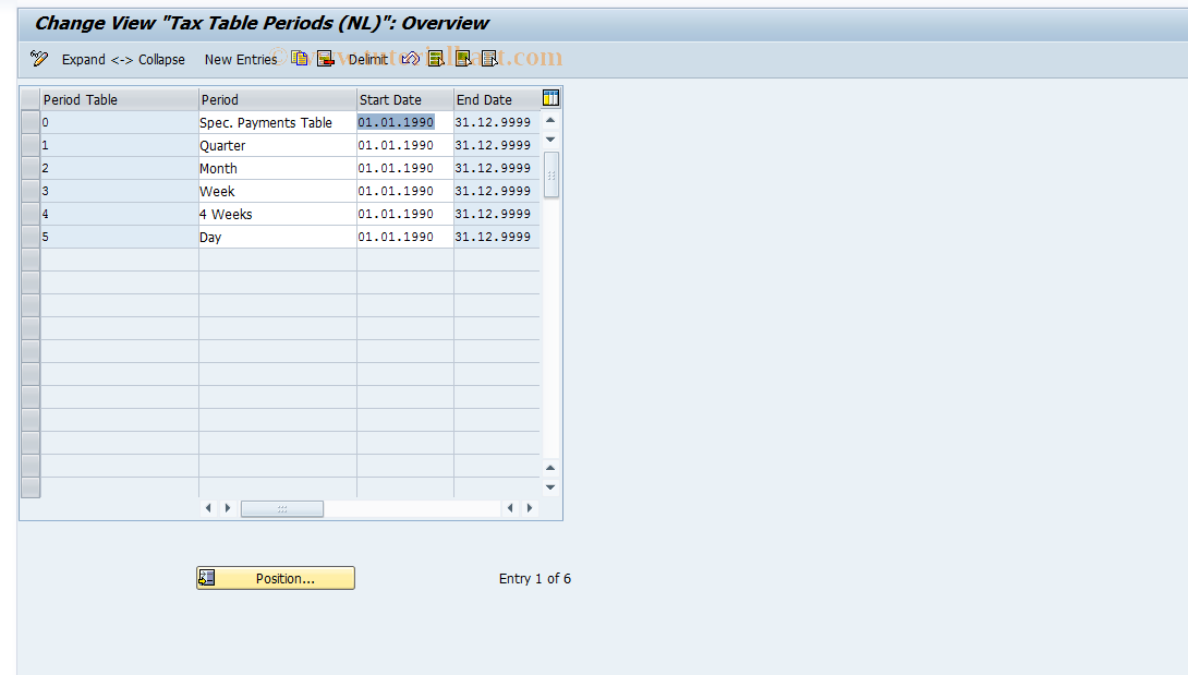 SAP TCode S_AHR_61010909 - IMG Activity: OHIN1002