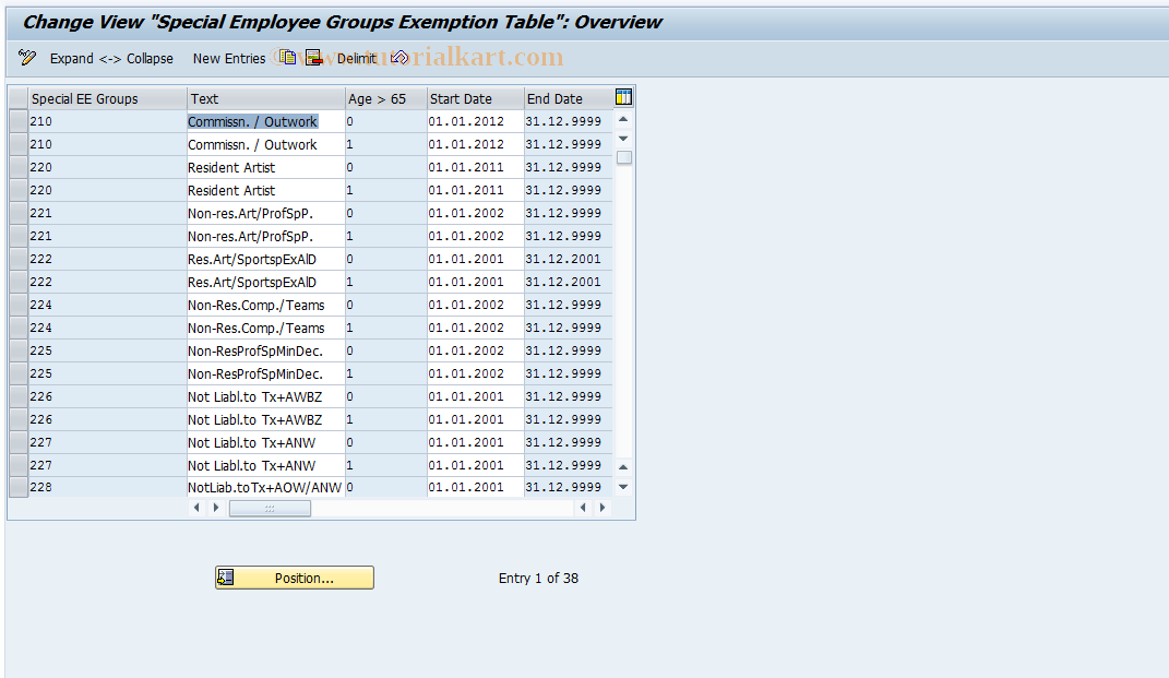 SAP TCode S_AHR_61010913 - IMG Activity: OHIN0425