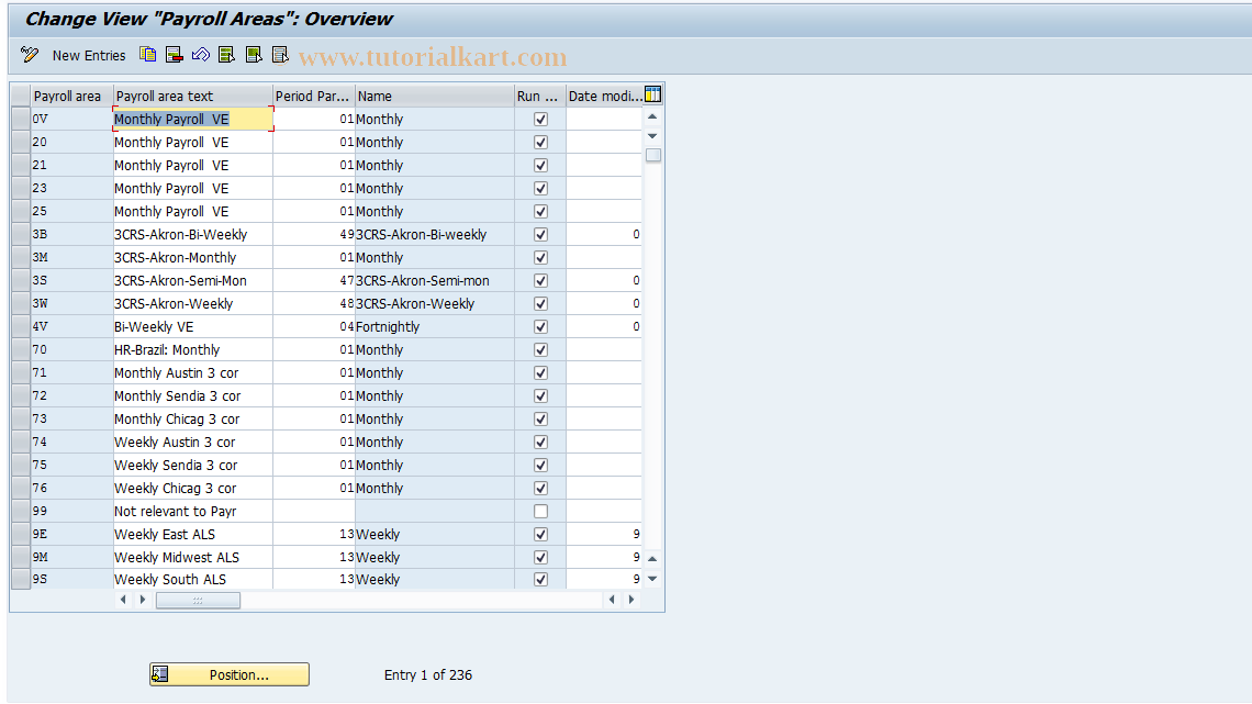 SAP TCode S_AHR_61010916 - IMG Activity: OHAXUM006