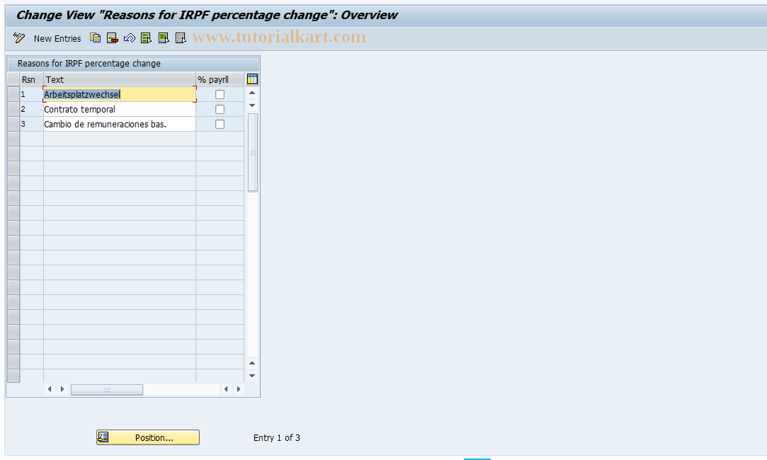 SAP TCode S_AHR_61010921 - IMG Activity: OHIE0414