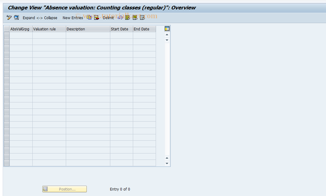 SAP TCode S_AHR_61010928 - IMG Activity: OHAXAB011