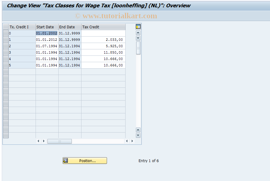 SAP TCode S_AHR_61010931 - IMG Activity: OHIN1004