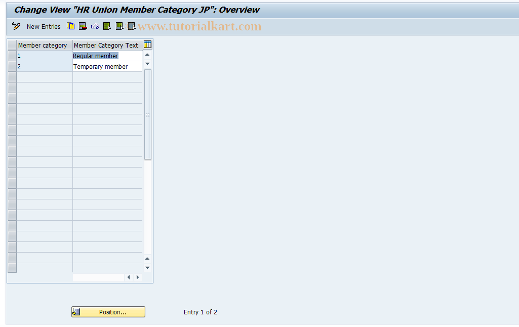 SAP TCode S_AHR_61010937 - IMG Activity: OHIJ0091