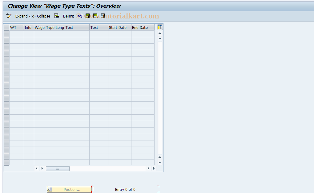 SAP TCode S_AHR_61010942 - IMG Activity: OHIMX121