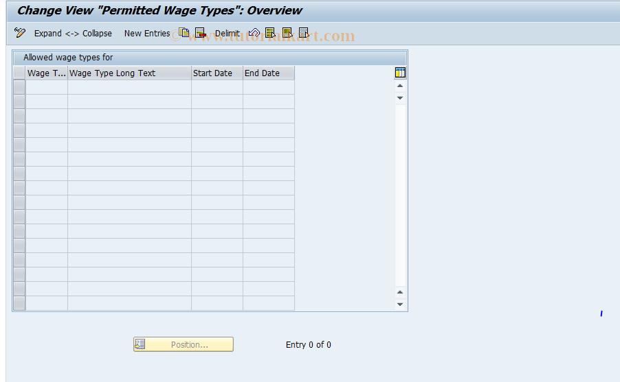 SAP TCode S_AHR_61010943 - IMG Activity: OHIMX122