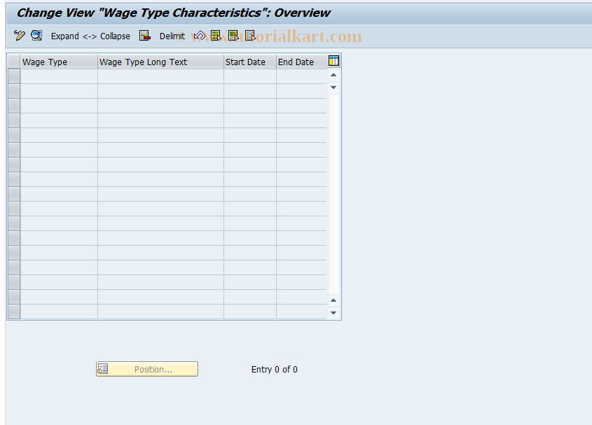 SAP TCode S_AHR_61010945 - IMG Activity: OHIMX123