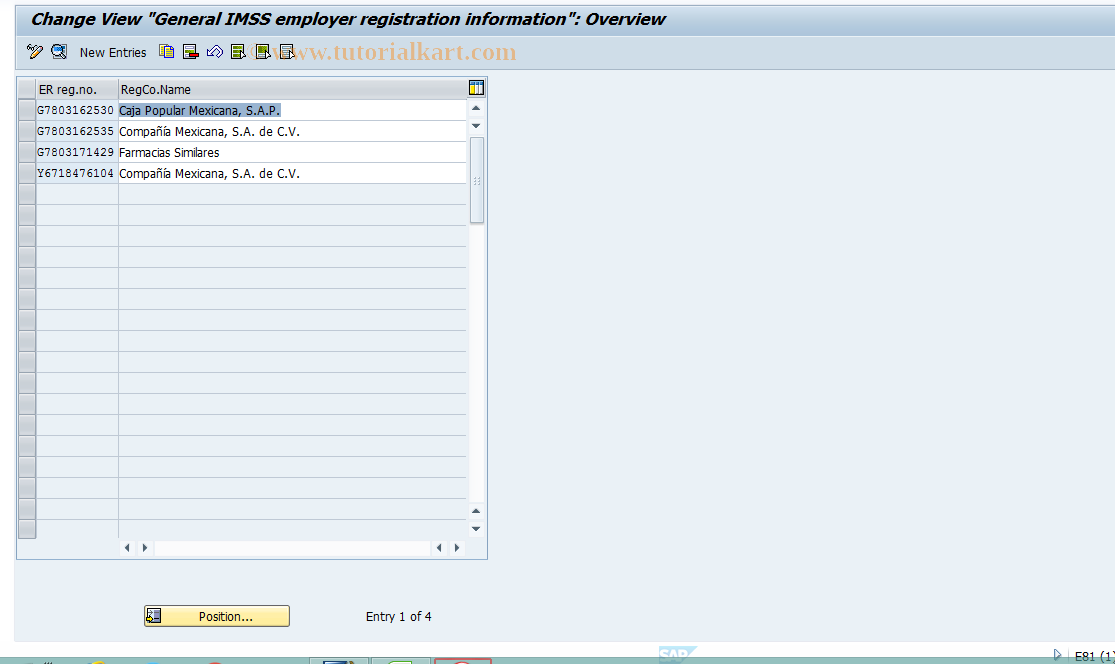 SAP TCode S_AHR_61010947 - IMG Activity: OHIMX302