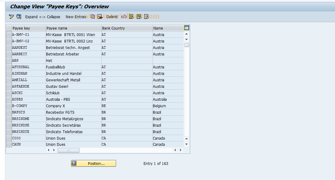 SAP TCode S_AHR_61010952 - IMG Activity: OHIX0330