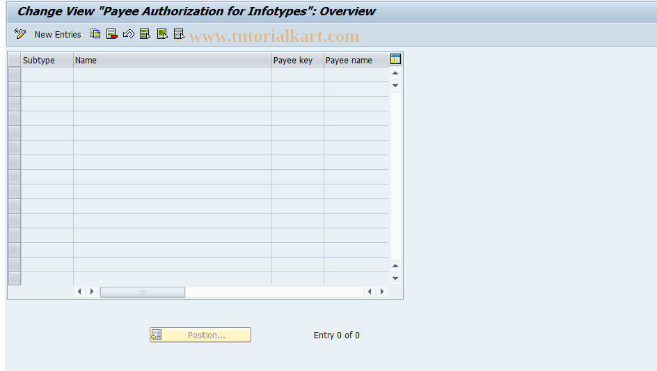 SAP TCode S_AHR_61010954 - IMG Activity: OHIX0331