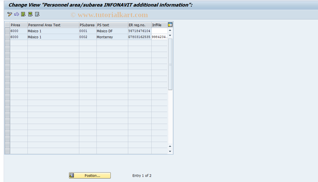 SAP TCode S_AHR_61010964 - IMG Activity: OHIMX311