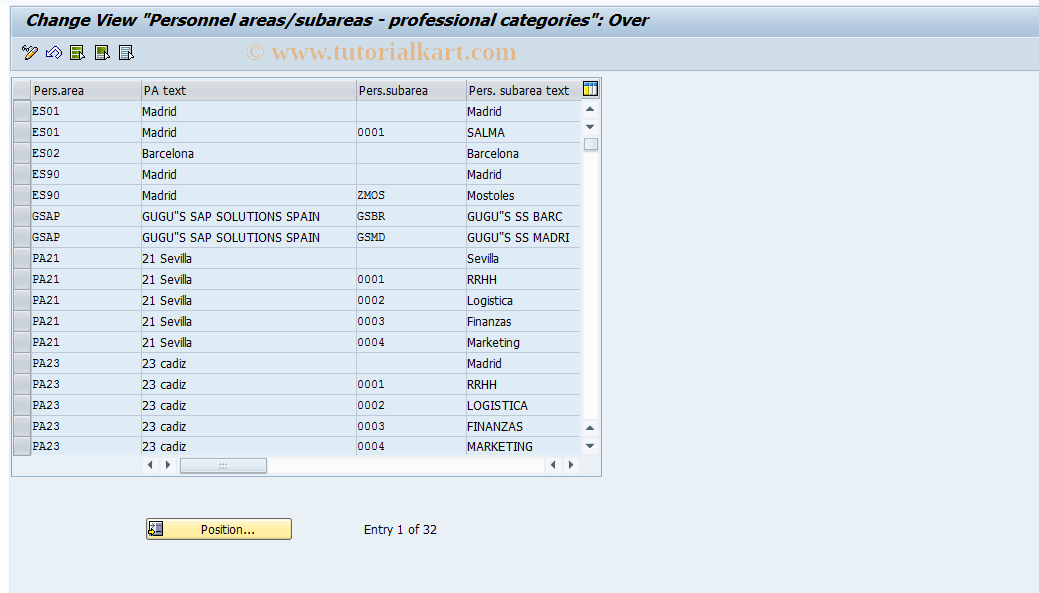 SAP TCode S_AHR_61010968 - IMG Activity: OHIE0345