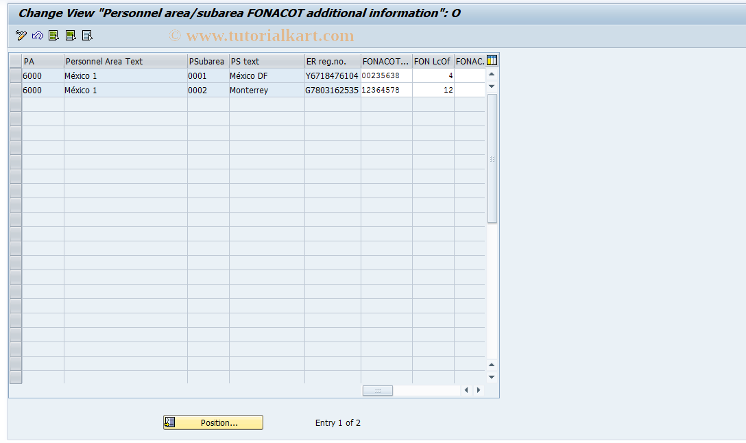 SAP TCode S_AHR_61010972 - IMG Activity: OHIMX320