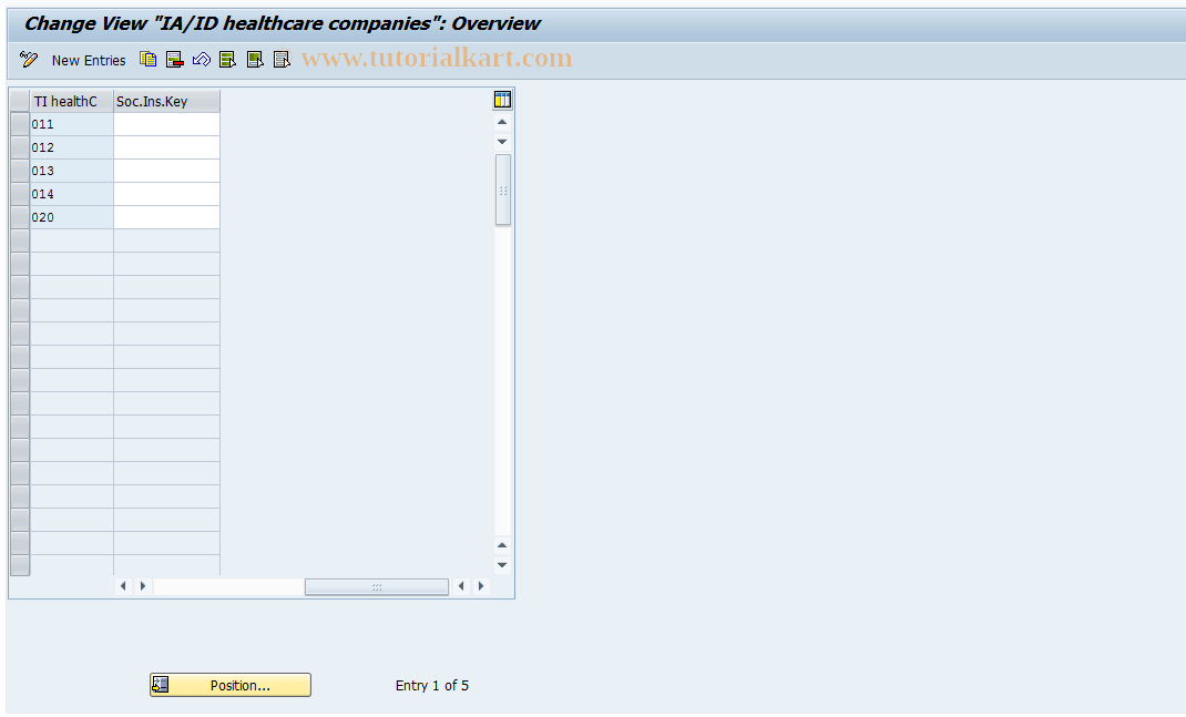 SAP TCode S_AHR_61010973 - IMG Activity: OHIE0340