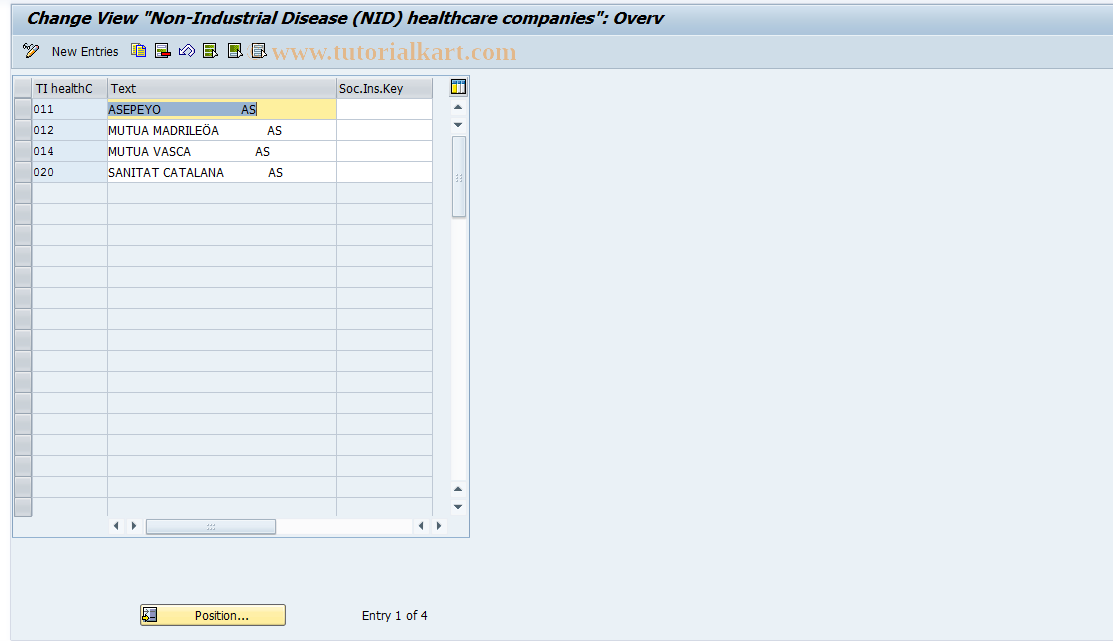 SAP TCode S_AHR_61010977 - IMG Activity: OHIE0341