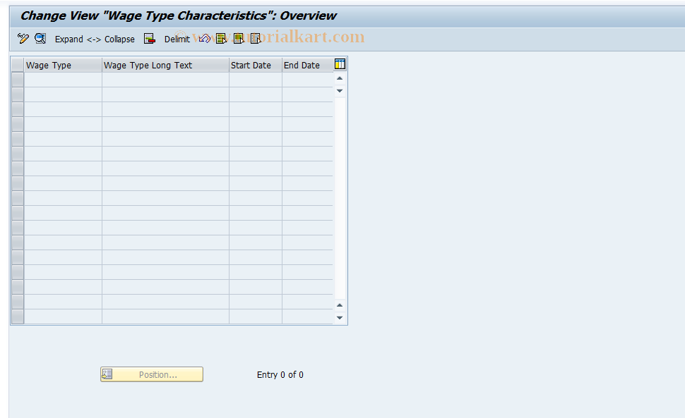 SAP TCode S_AHR_61010979 - IMG Activity: OHIX0293D