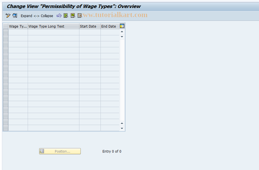 SAP TCode S_AHR_61010982 - IMG Activity: OHIX0293E