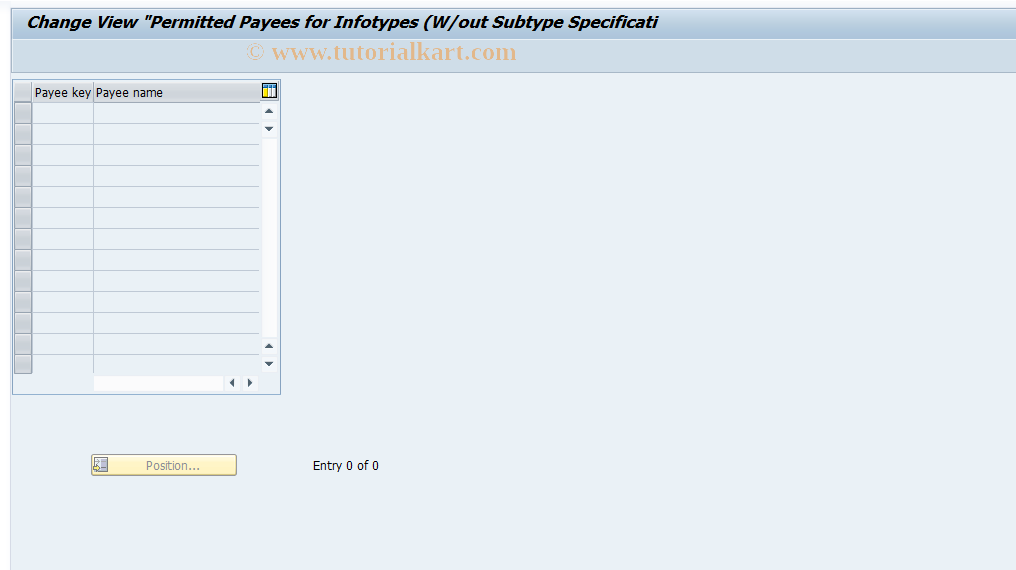 SAP TCode S_AHR_61010985 - IMG Activity: OHIX0323