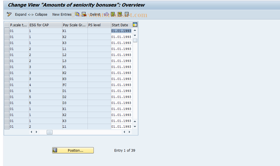 SAP TCode S_AHR_61010988 - IMG Activity: OHIE0320