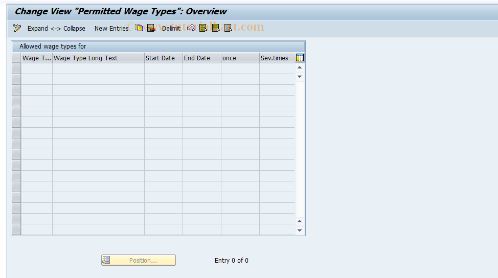 SAP TCode S_AHR_61010992 - IMG Activity: OHIX0293C