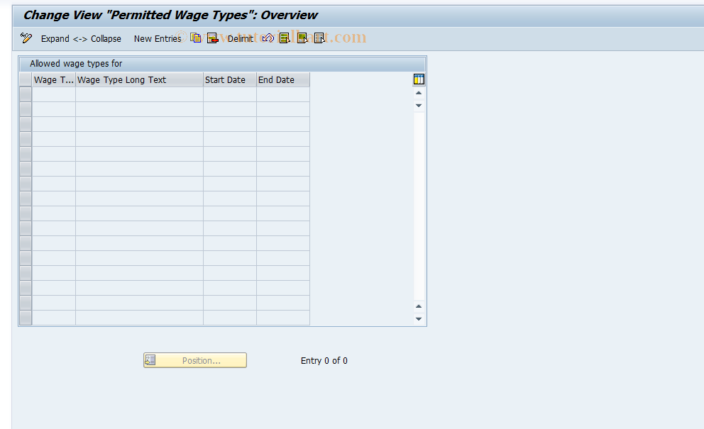 SAP TCode S_AHR_61010994 - IMG Activity: OHIX0294C