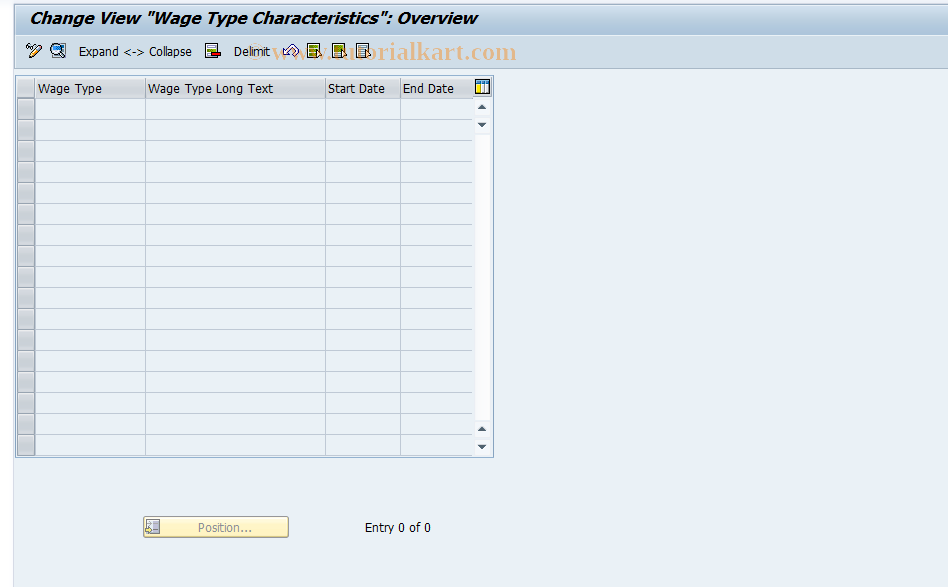 SAP TCode S_AHR_61010995 - IMG Activity: OHIX0294D