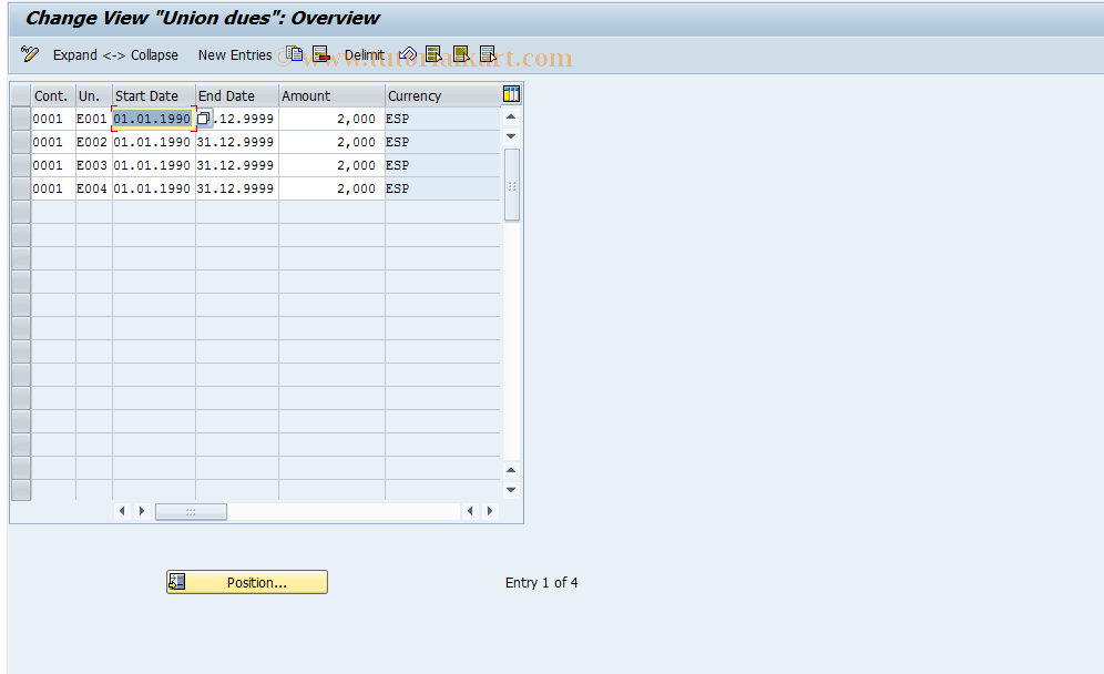 SAP TCode S_AHR_61011000 - IMG Activity: OHIE0329