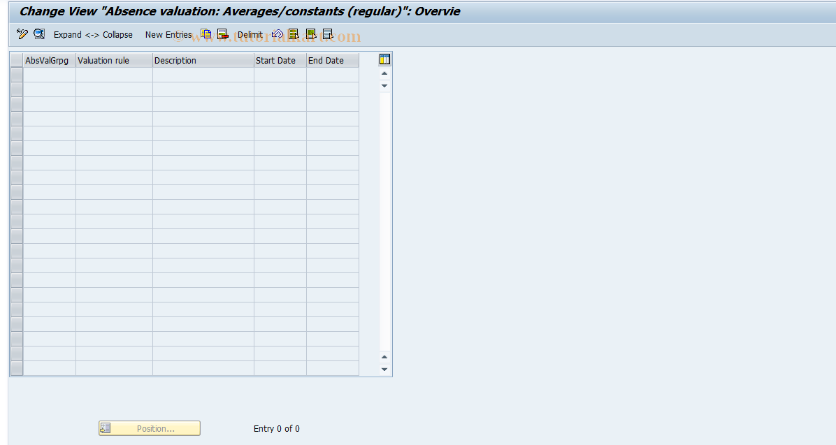 SAP TCode S_AHR_61011004 - IMG Activity: OHAXAB012