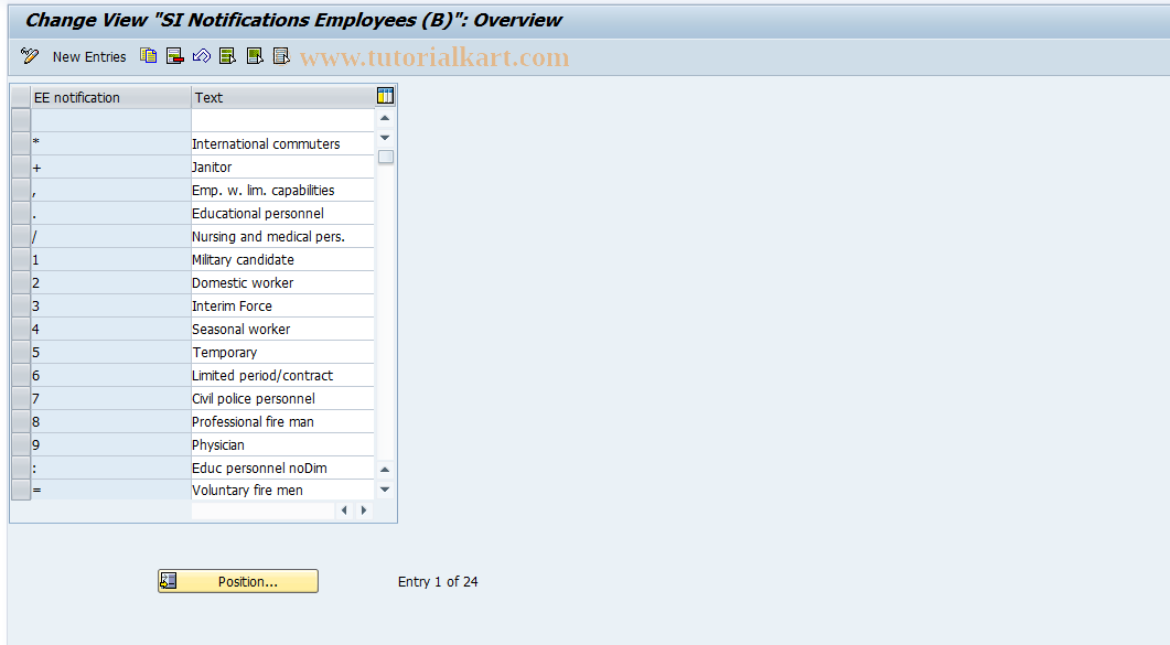 SAP TCode S_AHR_61011027 - IMG Activity: OHIB0343