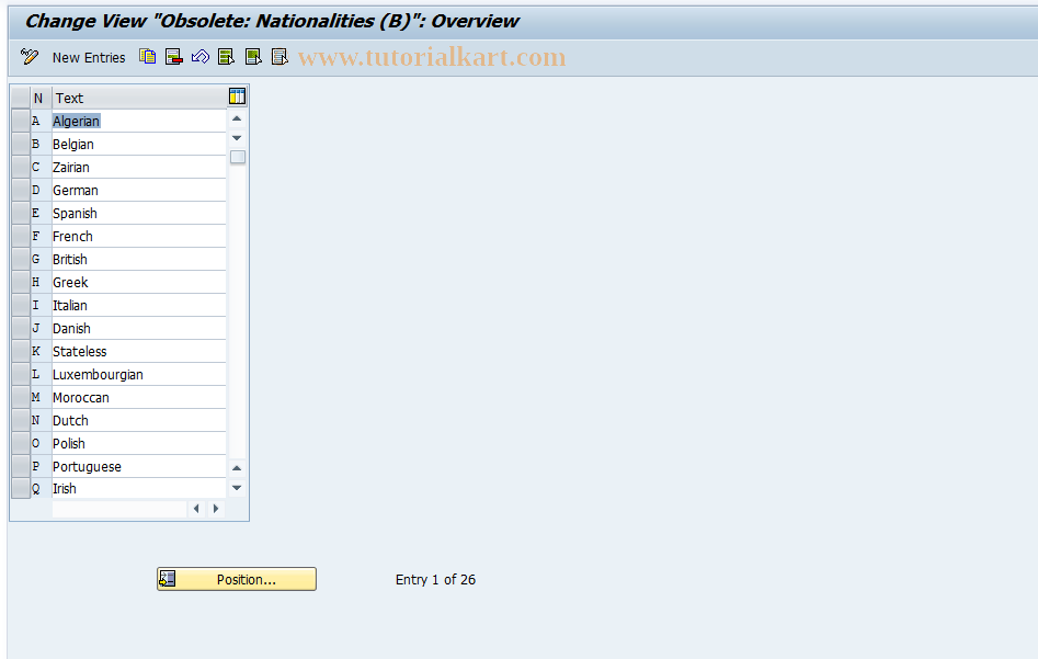 SAP TCode S_AHR_61011064 - IMG Activity: OHIB0347